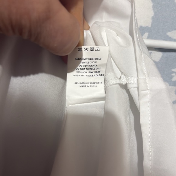 BloomChic Blue and White Flutter Sleeve Sundress - Picture 7 of 7